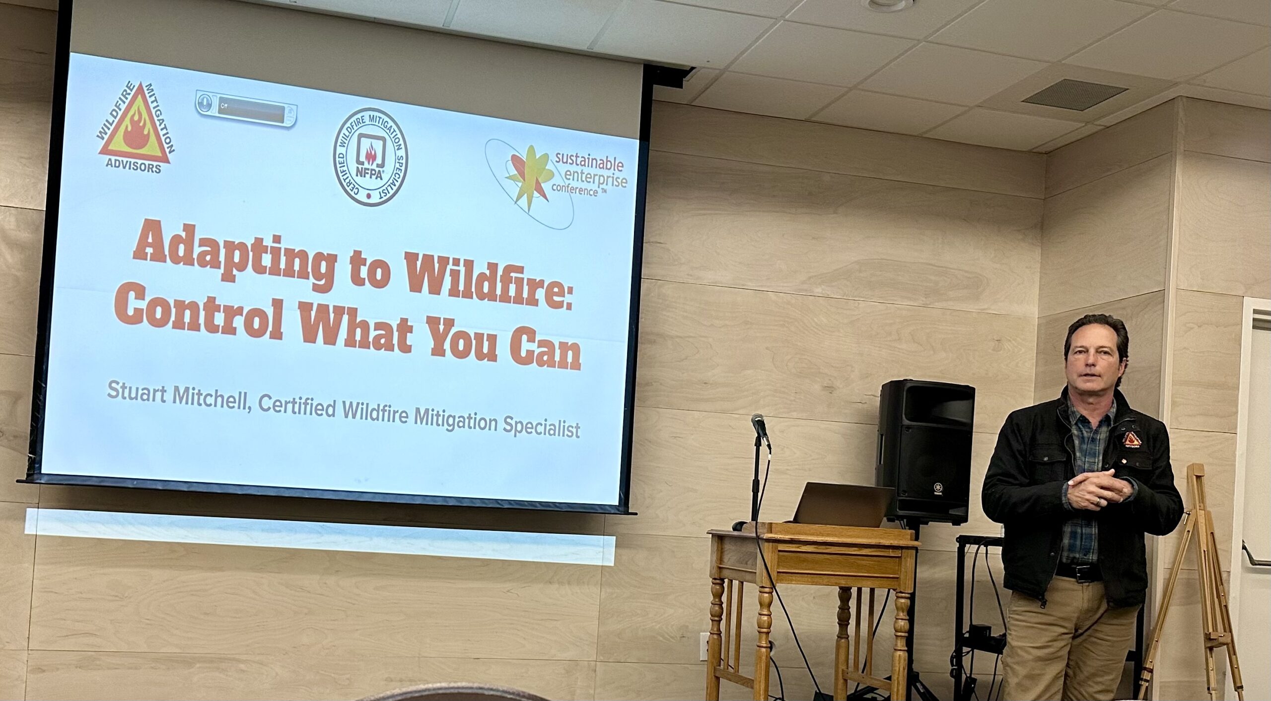 Sustainable Enterprise Conference: Presentation on Adapting to Wildfire