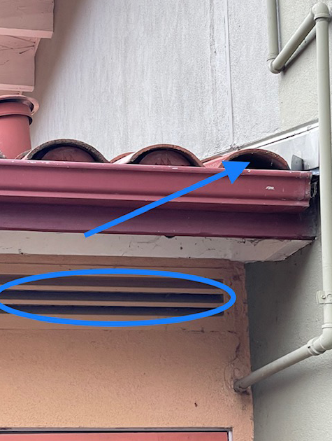 Embers can enter vents and pack into open bird blocks